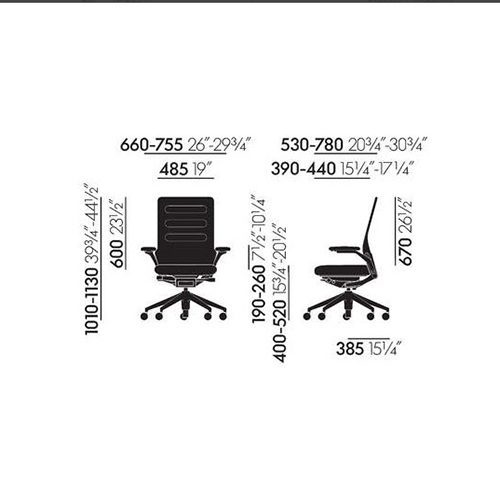 Vitra AC5 Work, blau/elfenbein │ Bürostühle bei feco in Karlsruhe